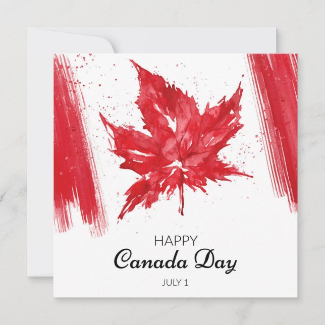 Carte Bonne fête du Canada (Devant)