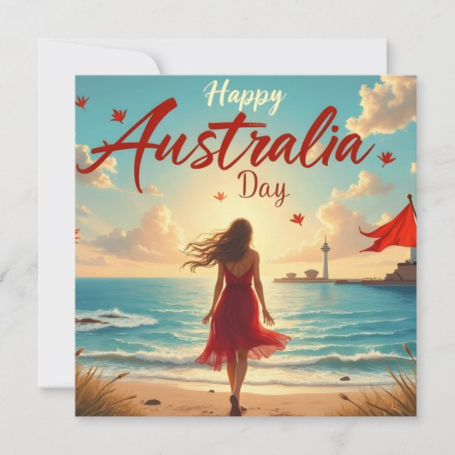Carte Bonne fête nationale australienne (Devant)