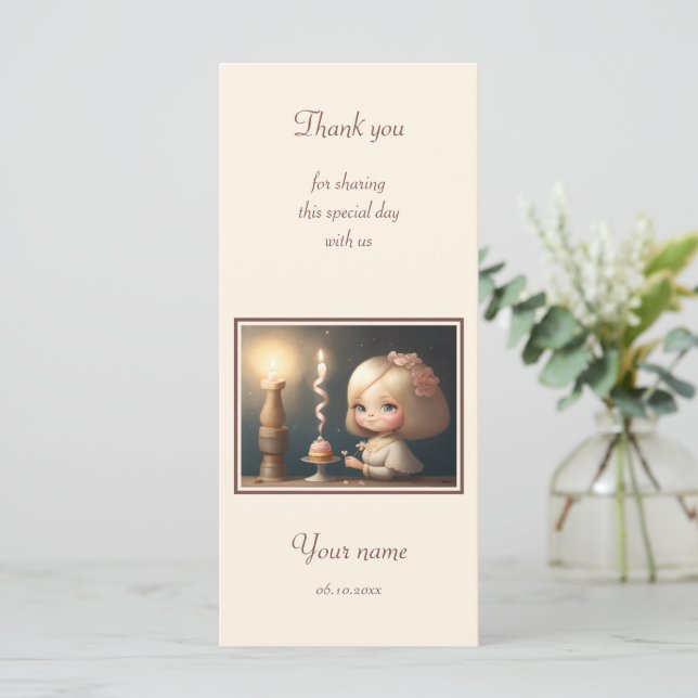 Carte Bonne fille anniversaire 01 (Debout devant)
