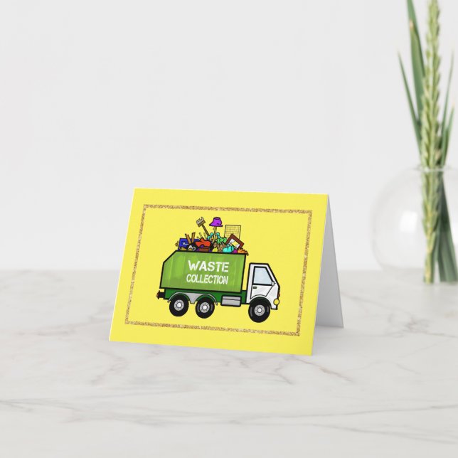 Carte Bonne Garbage Man Day Trivia Greeting Card (Devant)