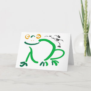 Carte Bonne grenouille larveuse