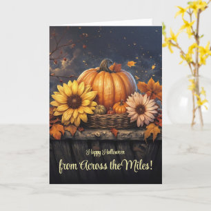 Carte Bonne Halloween de l'autre côté du Miles Fall Foli