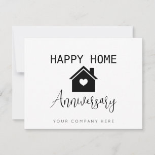 Carte Bonne maison Anniversaire Immobilier