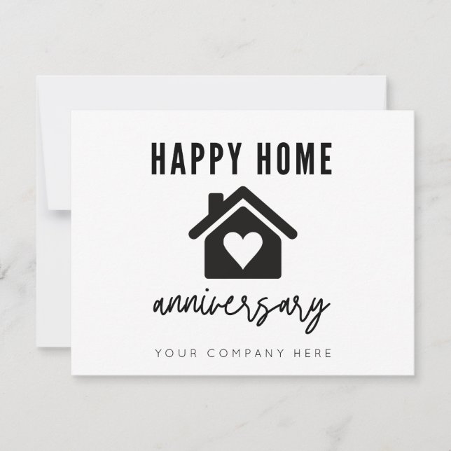 Carte Bonne maison Anniversaire Réalité (Devant)