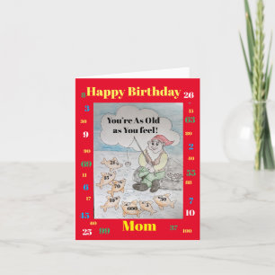 Carte Bonne maman d'anniversaire - vous êtes aussi vieux