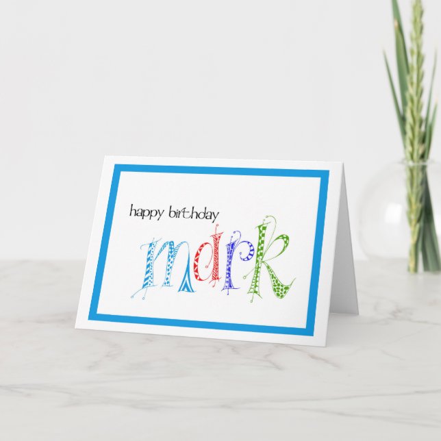 Carte Bonne marque d'anniversaire (Devant)