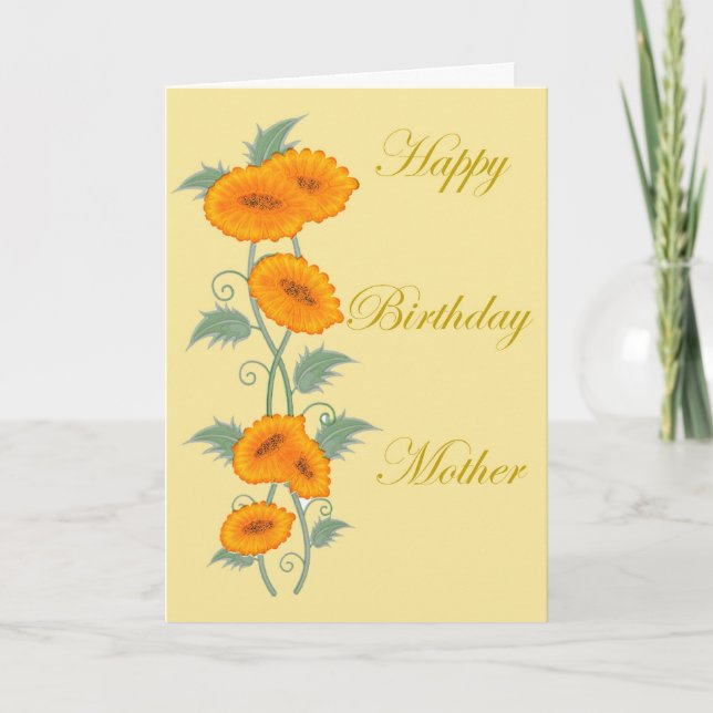 Carte Bonne mère d'anniversaire (Devant)