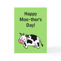 Bonne Moo-ther's Day Moo Cow avec Pink Udder