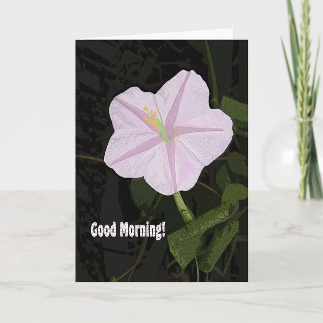Carte Bonne note du matin Lavender Morning Glory (Devant)