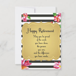 Carte Bonne offre de retraite Farewell Cadeau
