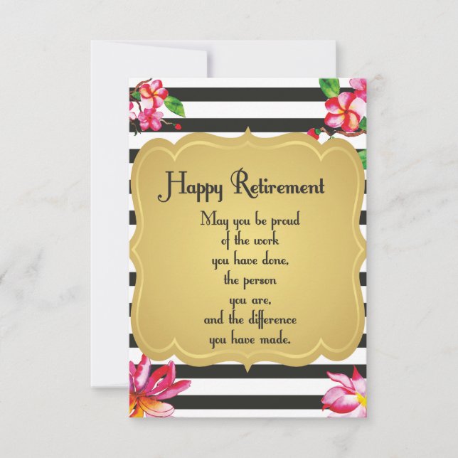Carte Bonne offre de retraite Farewell Cadeau (Devant)