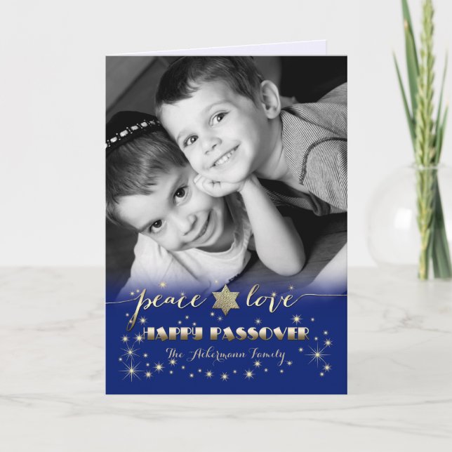 Carte Bonne Pâque. Photo personnalisée (Devant)