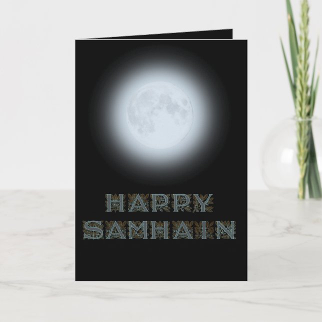 Carte Bonne Pleine lune Samhain (Devant)