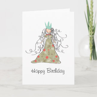 Carte Bonne princesse d'anniversaire