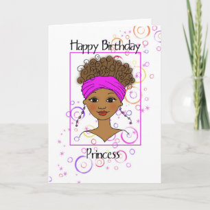 Carte Bonne princesse d'anniversaire