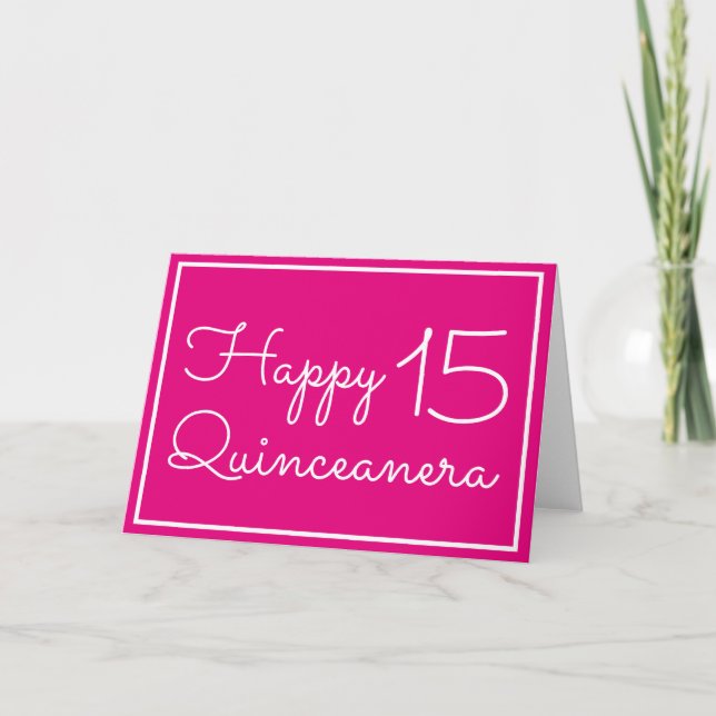 Carte Bonne Quinceanera (Devant)