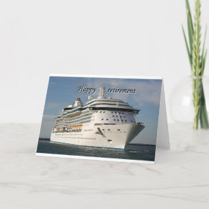 Carte Bonne retraite : bateau de croisière 3