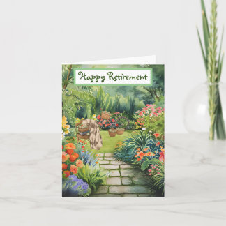 Carte Bonne retraite - Jardin