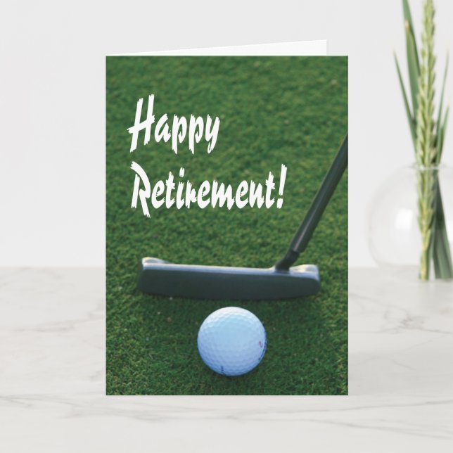 Carte Bonne retraite pour les golfeurs (Devant)