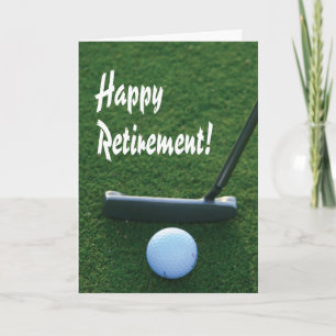 Carte Bonne retraite pour les golfeurs