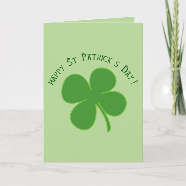 Carte Bonne Saint Patrick's Day (Devant)