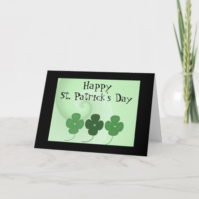 Carte Bonne Saint Patrick's Day (Devant)