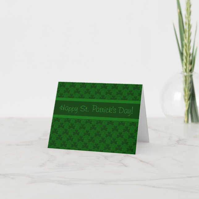 Carte Bonne Saint Patrick's Day (Devant)