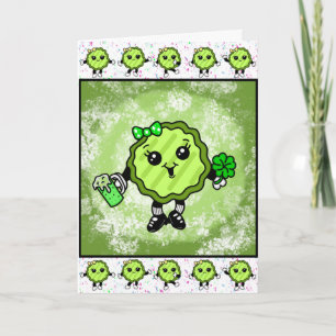 Carte Bonne Saint Patrick's Day Drôle Vacances
