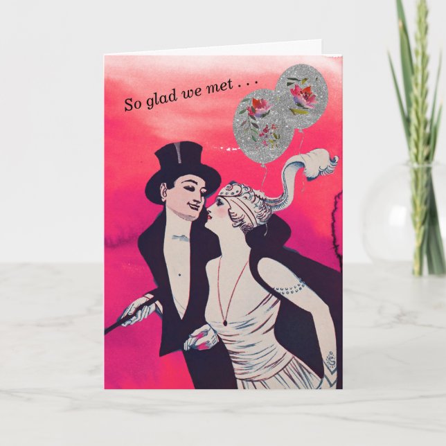 Carte Bonne Saint-Valentin Vintage (Devant)