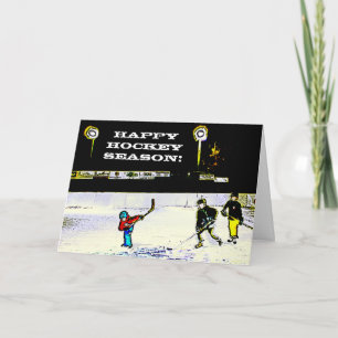 Carte Bonne saison de hockey