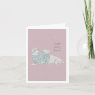 Carte Bonne saison pour manger ! Vacances/noël du joli m