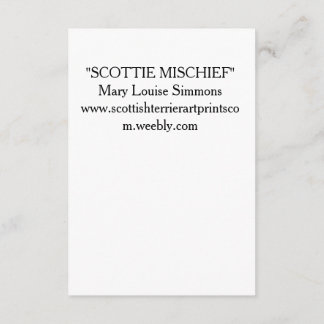 CARTE BONNE SCOTTIE ANNIVERSAIRE