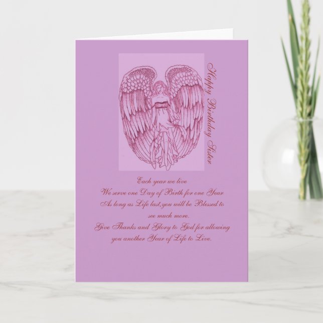 Carte Bonne soeur d'anniversaire (Devant)