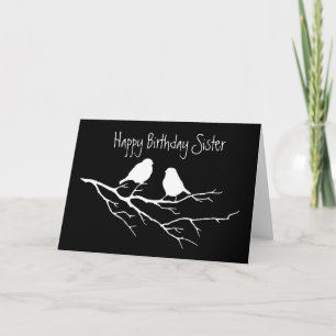 Carte Bonne Soeur d'Anniversaire Ami Spécial, Deux Oisea