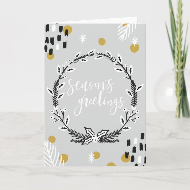 Carte Bonnes Fêtes (Devant)