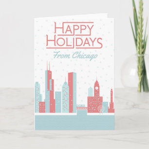 Carte Bonnes fêtes de Chicago