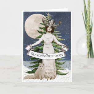 Carte Bonnes Fêtes Forest Spirit