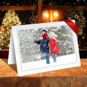 Carte Bonnes Fêtes Pin d'hiver 2 photo