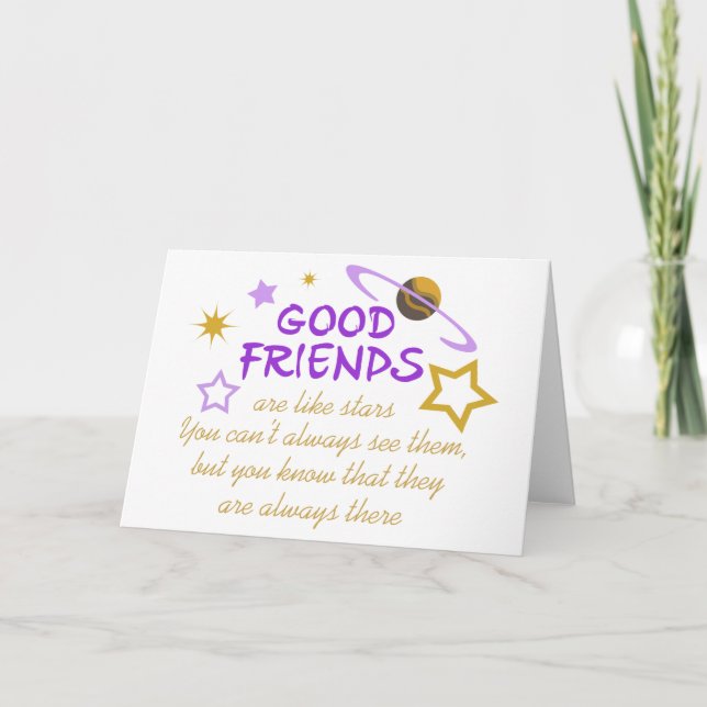 Carte Bons amis (Devant)