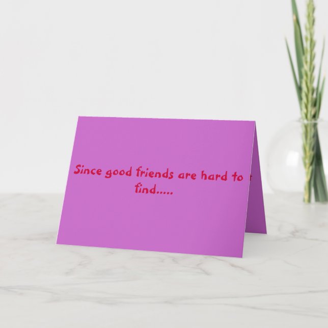 Carte bons amis (Devant)