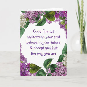 Carte Bons amis Comprenez la citation inspirante