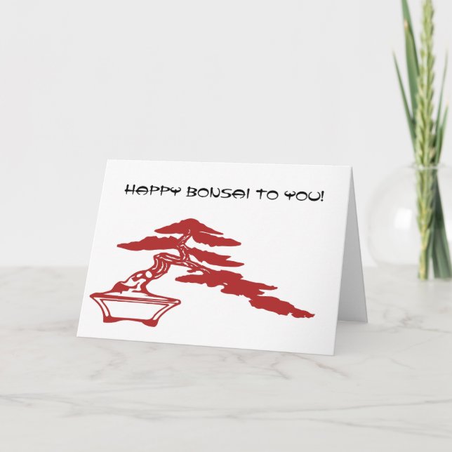 Carte Bonsaïs heureux à vous ! (Devant)