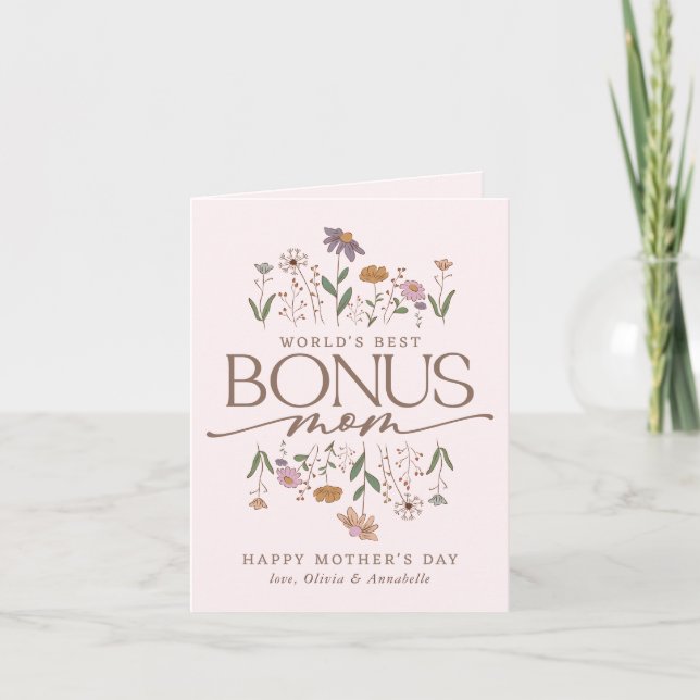 Carte Bonus Mom 2 Photo Fête des mères (Devant)