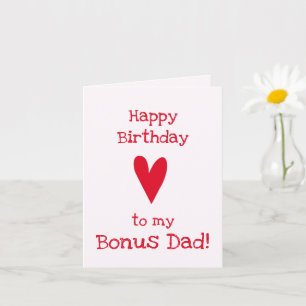 Carte Bonus Papa ! Anniversaire de Stepfather drôle