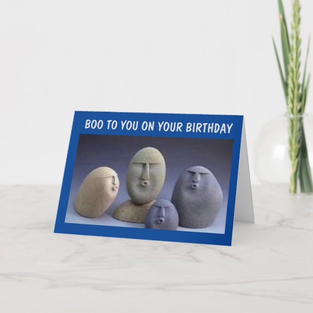 CARTE **BOO** À VOUS À L'OCCASION DE VOTRE ANNIVERSAIRE (Devant)