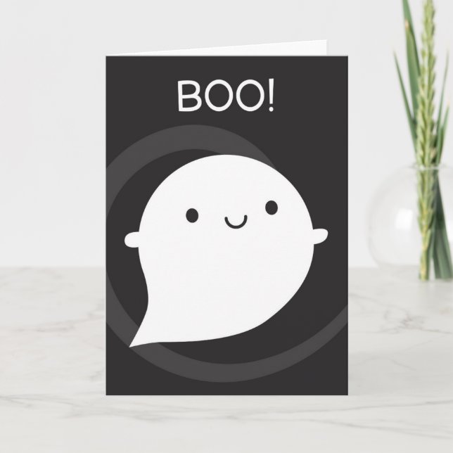 Carte Boo ! Bon Fantôme (Devant)