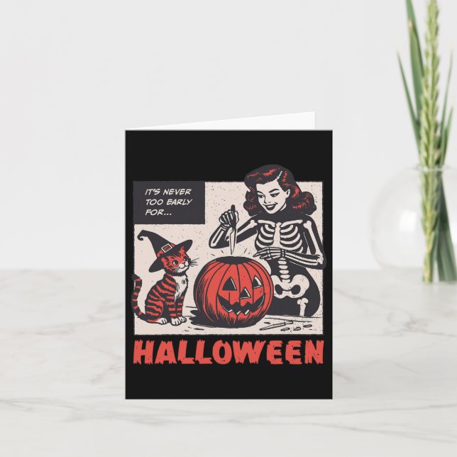 Carte Boo Boo Infirmière d'équipage Halloween Fantôme Sq (Devant)