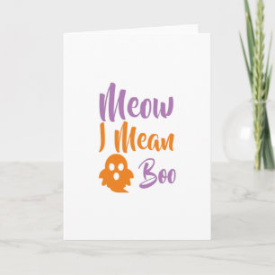 Carte Boo-catoween-halloween-drôle