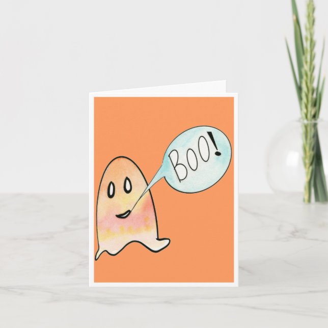 Carte Boo Halloween (Devant)