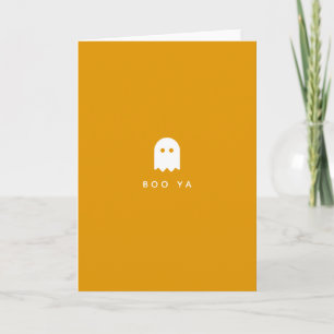 Carte BOO YA   Halloween Ghost Modern Yah Fun Booya